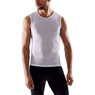 Craft Herren Cool Mesh Superlight Funktionsshirt Ärmellos M Baselayer Mit Perfekter Belüftung Activewear-Tops Für, Weiß, M EU Craft Herren Cool Mesh Superlight Funktionsshirt Ärmellos M Baselayer Mit Perfekter Belüftung Activewear-Tops Für, Weiß, M EU