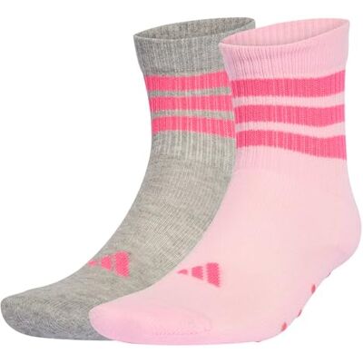 Adidas Unisex Kinder Kids Anti Slip Socks, clear pink/medium grey heather, 4-5 Years Adidas Unisex Kinder Kids Anti Slip Socks, clear pink/medium grey heather, 4-5 Years