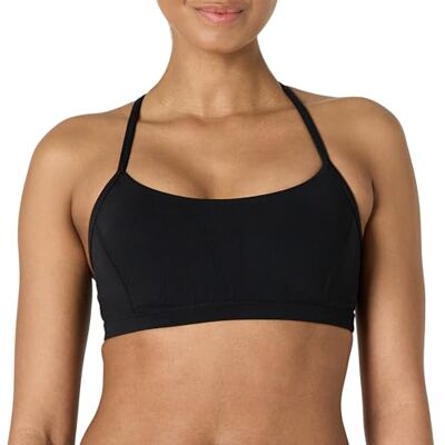 Amazon Essentials Damen Active FormFlex: Butterweicher Sport-BH mit Riemchenträgern, Leichtem Halt und Y-Rücken für Yoga, Schwarz, XL Amazon Essentials Damen Active FormFlex: Butterweicher Sport-BH mit Riemchenträgern, Leichtem Halt und Y-Rücken für Yoga, Schwarz, XL