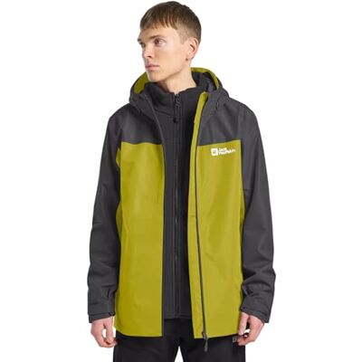 Jack Wolfskin Herren Taubenberg 3in1 Jkt M, Chartreuse, M EU Jack Wolfskin Herren Taubenberg 3in1 Jkt M, Chartreuse, M EU