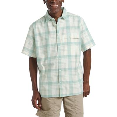 Jack Wolfskin Herren Great Plains Shirt Hemd, Check Soft Jade, S EU Jack Wolfskin Herren Great Plains Shirt Hemd, Check Soft Jade, S EU