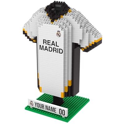 FOCO Offizielles Lizenzprodukt Personalisiertes Fußball-3D-BRXLZ-Schreibtisch-Trikot (Real Madrid CF (867-teilig)) FOCO Offizielles Lizenzprodukt Personalisiertes Fußball-3D-BRXLZ-Schreibtisch-Trikot (Real Madrid CF (867-teilig))