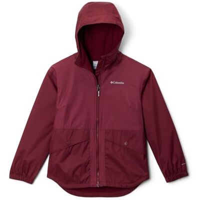 Columbia Rainy Trails II Fleecegefütterte Jacke, Bleib trocken mit wasserdichtem Schutz, Erkunde mit verstellbarer Kapuze, Bleib sichtbar mit reflektierenden Details Mädchen Columbia Rainy Trails II Fleecegefütterte Jacke, Bleib trocken mit wasserdichtem Schutz, Erkunde mit verstellbarer Kapuze, Bleib sichtbar mit reflektierenden Details Mädchen
