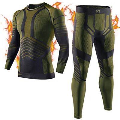 MEETYOO Thermounterwäsche Set Herren, Innenfleece Lange Funktionsunterwäsche Atmungsaktiv Winter Skiunterwäsche Sport Kompressionsanzug für Workout Skifahren Laufen Radsport Wandern MEETYOO Thermounterwäsche Set Herren, Innenfleece Lange Funktionsunterwäsche Atmungsaktiv Winter Skiunterwäsche Sport Kompressionsanzug für Workout Skifahren Laufen Radsport Wandern