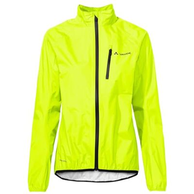 VAUDE Women‘s Drop Jacket III, leichte Regenjacke, atmungsaktiv & wasserdicht, zusammenrollbar, Passform: Slim fit, neon yellow uni, 34 VAUDE Women‘s Drop Jacket III, leichte Regenjacke, atmungsaktiv & wasserdicht, zusammenrollbar, Passform: Slim fit, neon yellow uni, 34