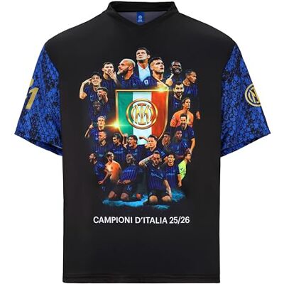Inter T-Shirt Campioni d'Italia 2025/26, offizielles Fußballtrikot Inter T-Shirt Campioni d'Italia 2025/26, offizielles Fußballtrikot