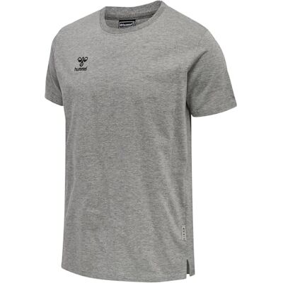hummel Herren Hmlmove Grid Cotton T-Shirt S/S T Shirt, Grey Melange, L EU hummel Herren Hmlmove Grid Cotton T-Shirt S/S T Shirt, Grey Melange, L EU