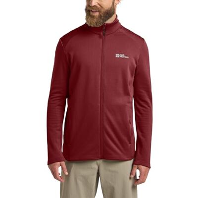 Jack Wolfskin Herren Kolbenberg Fz M Fleece-Jacke, Deep Ruby, M EU Jack Wolfskin Herren Kolbenberg Fz M Fleece-Jacke, Deep Ruby, M EU
