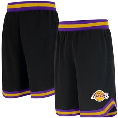 Ultra Game Active Knit Trainingsshorts NBA Herren Woven Team Logo Poly Mesh Basketball Shorts, Schwarz, Large Ultra Game Active Knit Trainingsshorts NBA Herren Woven Team Logo Poly Mesh Basketball Shorts, Schwarz, Large