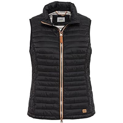 camel active Damen kurze leichte Steppweste mit elastischen Bündchen Schwarz, womenswear-38 camel active Damen kurze leichte Steppweste mit elastischen Bündchen Schwarz, womenswear-38