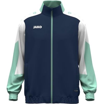 JAKO Unisex Webjacke Dynamic, marine/weiß/minze, M JAKO Unisex Webjacke Dynamic, marine/weiß/minze, M