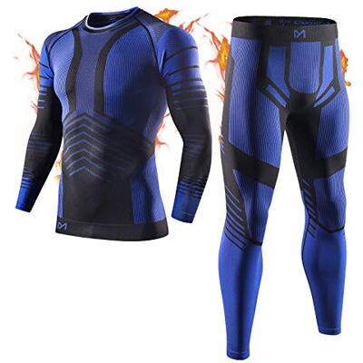 MEETYOO Thermounterwäsche Set Herren, Innenfleece Lange Funktionsunterwäsche Atmungsaktiv Winter Skiunterwäsche Sport Kompressionsanzug für Workout Skifahren Laufen Radsport Wandern MEETYOO Thermounterwäsche Set Herren, Innenfleece Lange Funktionsunterwäsche Atmungsaktiv Winter Skiunterwäsche Sport Kompressionsanzug für Workout Skifahren Laufen Radsport Wandern