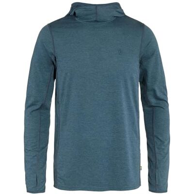 Fjällräven Herren Abisko Sun-Hoodie, Indigo Blue, XXL Fjällräven Herren Abisko Sun-Hoodie, Indigo Blue, XXL