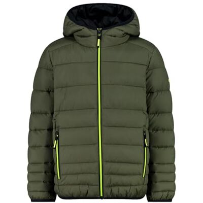 CMP Unisex Kinder Kid Jacket Fix Hood, Olive, 128 EU CMP Unisex Kinder Kid Jacket Fix Hood, Olive, 128 EU