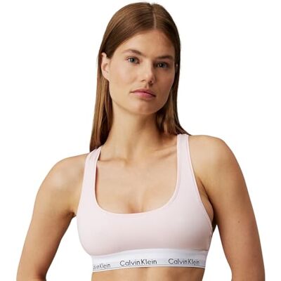 Calvin Damen BH Bralette Unlined Sport, Rosa (Nymphs Thigh), S Calvin Damen BH Bralette Unlined Sport, Rosa (Nymphs Thigh), S