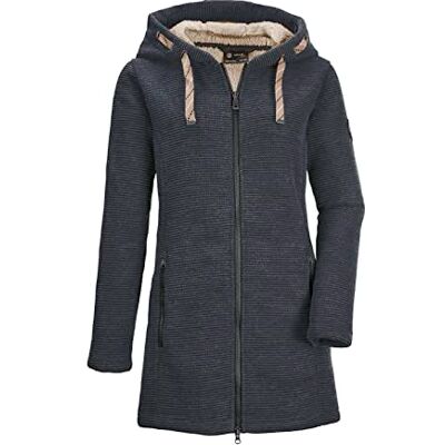G.I.G.A. DX Damen Casual Strickfleeceparka/Fleecejacke mit Kapuze GW 54 WMN KNTFLC PRK, dunkelnavy, 36, 37640-000 G.I.G.A. DX Damen Casual Strickfleeceparka/Fleecejacke mit Kapuze GW 54 WMN KNTFLC PRK, dunkelnavy, 36, 37640-000