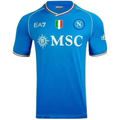 SSC NAPOLI Renntrikot, EA7, dreifarbiges Wappen, technischer Stoff Dry Touch, 2023/2024 SSC NAPOLI Renntrikot, EA7, dreifarbiges Wappen, technischer Stoff Dry Touch, 2023/2024