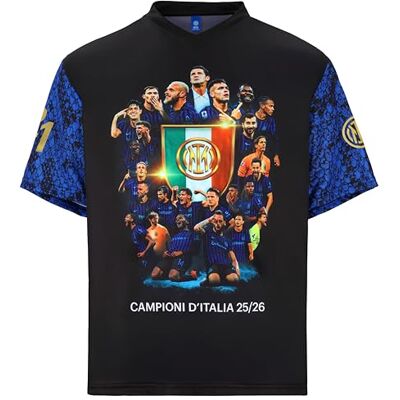Inter Fanatics Italy SRL T-Shirt Campioni d'Italia T-Shirt Unisex Erwachsene Inter Fanatics Italy SRL T-Shirt Campioni d'Italia T-Shirt Unisex Erwachsene