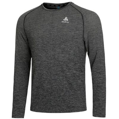 Odlo Laufshirt Herren Langarm Essential Seamless I Sport Shirt Männer I Sport Oberteil I Fitness Shirt Odlo Laufshirt Herren Langarm Essential Seamless I Sport Shirt Männer I Sport Oberteil I Fitness Shirt