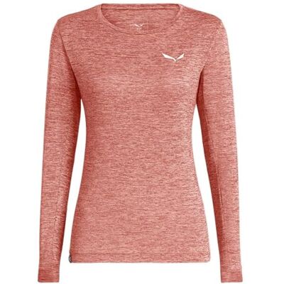 Salewa Puez Melange Dry Tee W, Desert pink Melange, L Salewa Puez Melange Dry Tee W, Desert pink Melange, L