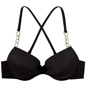 Dorina FILAO Tanga-Bikinihose – Weicher Mikrostoff mit Goldkettendetails, Minimaler Schnitt, Stilvolle Strand- und Poolmode, Schwarz Dorina FILAO Tanga-Bikinihose – Weicher Mikrostoff mit Goldkettendetails, Minimaler Schnitt, Stilvolle Strand- und Poolmode, Schwarz