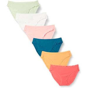 Amazon Essentials Damen Bikinihose aus Baumwolle (in Übergröße erhältlich), 6er-Pack, Hübsche Bunte Tupfen, 44 Amazon Essentials Damen Bikinihose aus Baumwolle (in Übergröße erhältlich), 6er-Pack, Hübsche Bunte Tupfen, 44