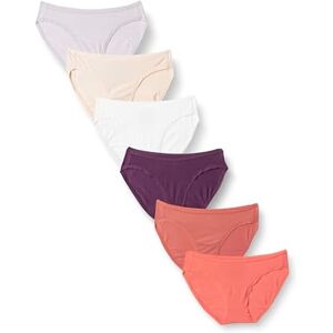 Amazon Essentials Damen Bikinihose aus Baumwolle (in Übergröße erhältlich), 6er-Pack, Neutral Shades, 40 Amazon Essentials Damen Bikinihose aus Baumwolle (in Übergröße erhältlich), 6er-Pack, Neutral Shades, 40
