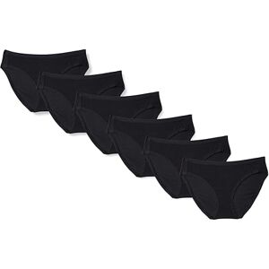 Amazon Essentials Damen Bikinihose aus Baumwolle (in Übergröße erhältlich), 10er-Pack, Schwarz, 38 Amazon Essentials Damen Bikinihose aus Baumwolle (in Übergröße erhältlich), 10er-Pack, Schwarz, 38