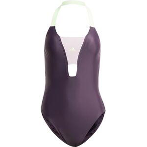 Adidas Damen Sportswear Colorblock Swimsuit, Aurora Black/Preloved Fig, 40 Adidas Damen Sportswear Colorblock Swimsuit, Aurora Black/Preloved Fig, 40