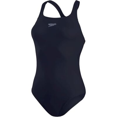 Speedo Damen Eco Endurance+ Medalist Athletic Fit Clasic Design Recycled Fabric Chlorine Resistant Extra Flexibility, True Navy, 40 Speedo Damen Eco Endurance+ Medalist Athletic Fit Clasic Design Recycled Fabric Chlorine Resistant Extra Flexibility, True Navy, 40