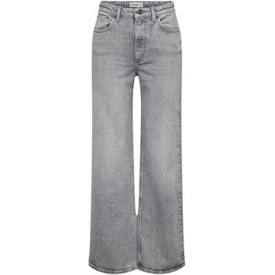 ONLY Female Jeans mit weitem Bein ONLJUICY Hohe Taille Weiter Beinschnitt Jeans ONLY Female Jeans mit weitem Bein ONLJUICY Hohe Taille Weiter Beinschnitt Jeans