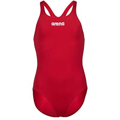 ARENA Solid Swim Pro Team Einteiliger Badeanzug für Mädchen, Schnelltrocknender Badeanzug, Sportliche Badebekleidung aus MaxLife Eco-Gewebe mit Maximaler Chlorbeständigkeit und 50+ UV-Schutz ARENA Solid Swim Pro Team Einteiliger Badeanzug für Mädchen, Schnelltrocknender Badeanzug, Sportliche Badebekleidung aus MaxLife Eco-Gewebe mit Maximaler Chlorbeständigkeit und 50+ UV-Schutz