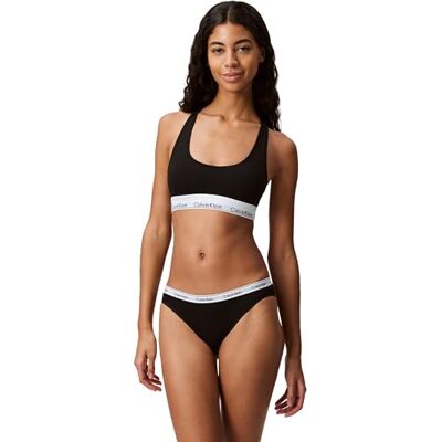 Calvin Damen Slip Bikini Form mit Logobund Calvin Damen Slip Bikini Form mit Logobund