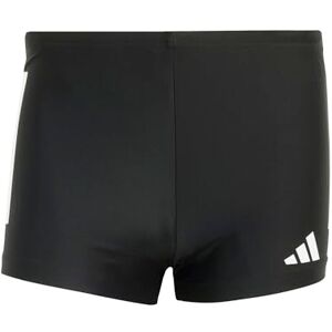 Adidas Men's 3 Stripes Swim Boxers, Black/White, S Adidas Men's 3 Stripes Swim Boxers, Black/White, S