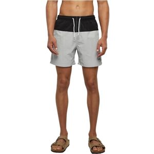 Urban Classics Men's Block Swim Shorts Badehose, lightasphalt/Black, XS Urban Classics Men's Block Swim Shorts Badehose, lightasphalt/Black, XS