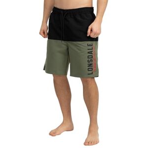 Lonsdale Herren Beachshorts Normale Passform HAYLING S, Olive/Black/Red Lonsdale Herren Beachshorts Normale Passform HAYLING S, Olive/Black/Red