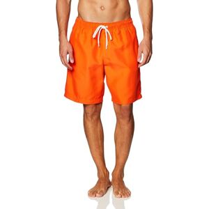 Amazon Essentials Herren 23cm Badehose mit Netzfutter, Taschen und Kordelzugverschluss, Orange, S Amazon Essentials Herren 23cm Badehose mit Netzfutter, Taschen und Kordelzugverschluss, Orange, S