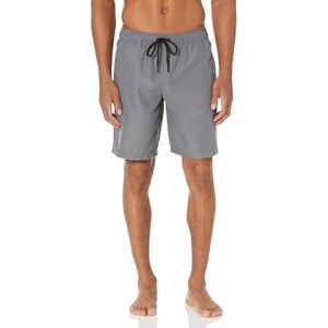 Amazon Essentials Herren 23cm Badehose mit Netzfutter, Taschen und Kordelzugverschluss, Dunkelgrau, L Amazon Essentials Herren 23cm Badehose mit Netzfutter, Taschen und Kordelzugverschluss, Dunkelgrau, L