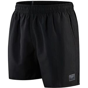 Speedo Herren Watershort Badehose 16" Schnell trocknend Bequemer Sitz Klassischer Style Tunnelzugbund Badehose, Prime Schwarz, Einheitsgröße Speedo Herren Watershort Badehose 16" Schnell trocknend Bequemer Sitz Klassischer Style Tunnelzugbund Badehose, Prime Schwarz, Einheitsgröße