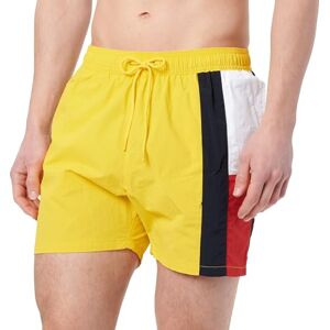 Tommy Hilfiger Herren Badeshorts Medium Drawstring mit Tunnelzug, Gelb (Marigold Yellow), L Tommy Hilfiger Herren Badeshorts Medium Drawstring mit Tunnelzug, Gelb (Marigold Yellow), L