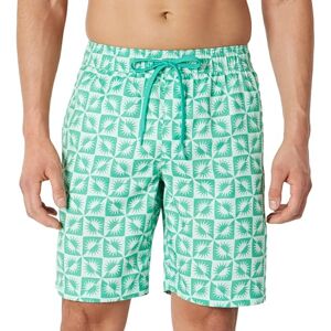 Amazon Essentials Herren 23cm Badehose mit Netzfutter, Taschen und Kordelzugverschluss, Hellblau Mintgrün Grün Sonne Geo, S Amazon Essentials Herren 23cm Badehose mit Netzfutter, Taschen und Kordelzugverschluss, Hellblau Mintgrün Grün Sonne Geo, S