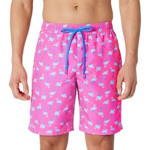 Amazon Essentials Herren 23cm Badehose mit Netzfutter, Taschen und Kordelzugverschluss, Kräftiges Rosa Flamingo, M Amazon Essentials Herren 23cm Badehose mit Netzfutter, Taschen und Kordelzugverschluss, Kräftiges Rosa Flamingo, M