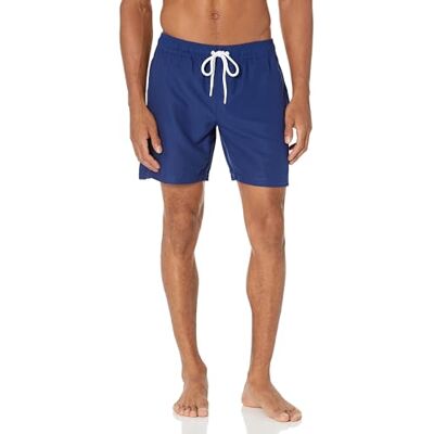 Amazon Essentials Herren Badehose mit Netzfutter, Taschen und Kordelzugverschluss, Marineblau, XL Amazon Essentials Herren Badehose mit Netzfutter, Taschen und Kordelzugverschluss, Marineblau, XL