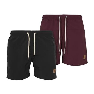 Urban Classics Herren Block Swim Shorts 2-Pack Urban Classics Herren Block Swim Shorts 2-Pack