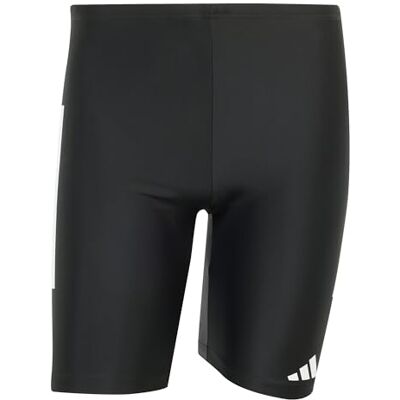 Adidas Men's 3 Stripes Swim Jammers 8 INCH, Black/White, L-XL Adidas Men's 3 Stripes Swim Jammers 8 INCH, Black/White, L-XL