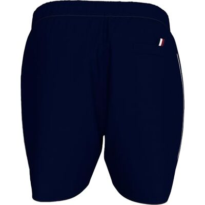 Tommy Hilfiger Herren-Badeshorts, mittelgroß, mit Kordelzug Tommy Hilfiger Herren-Badeshorts, mittelgroß, mit Kordelzug