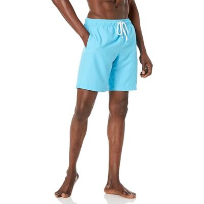 Amazon Essentials Herren 23cm Badehose mit Netzfutter, Taschen und Kordelzugverschluss, Aquablau, XL Amazon Essentials Herren 23cm Badehose mit Netzfutter, Taschen und Kordelzugverschluss, Aquablau, XL