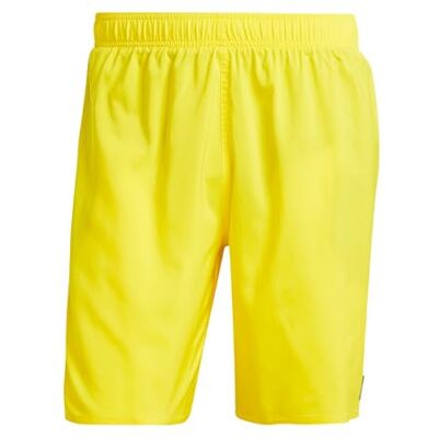 Adidas Herren Solid CLX Classic-Length Swim Shorts, Yellow/Black, L Adidas Herren Solid CLX Classic-Length Swim Shorts, Yellow/Black, L