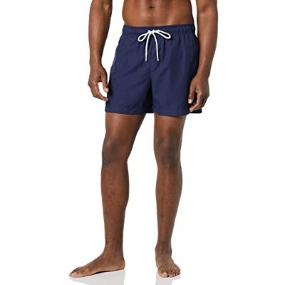 Amazon Essentials Herren Badehose mit Netzfutter, Taschen und Kordelzugverschluss, Marineblau, 3XL Amazon Essentials Herren Badehose mit Netzfutter, Taschen und Kordelzugverschluss, Marineblau, 3XL