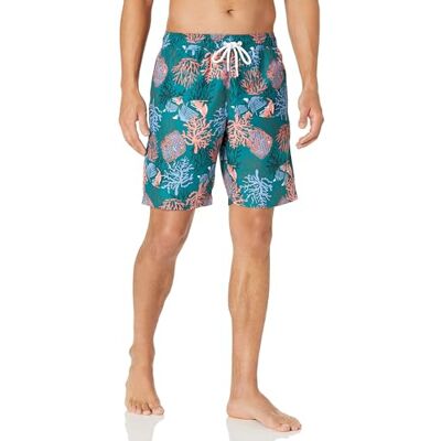 Amazon Essentials Herren-Badehose, schnelltrocknend, 22,9 cm, Korallenorange, Größe XL Amazon Essentials Herren-Badehose, schnelltrocknend, 22,9 cm, Korallenorange, Größe XL
